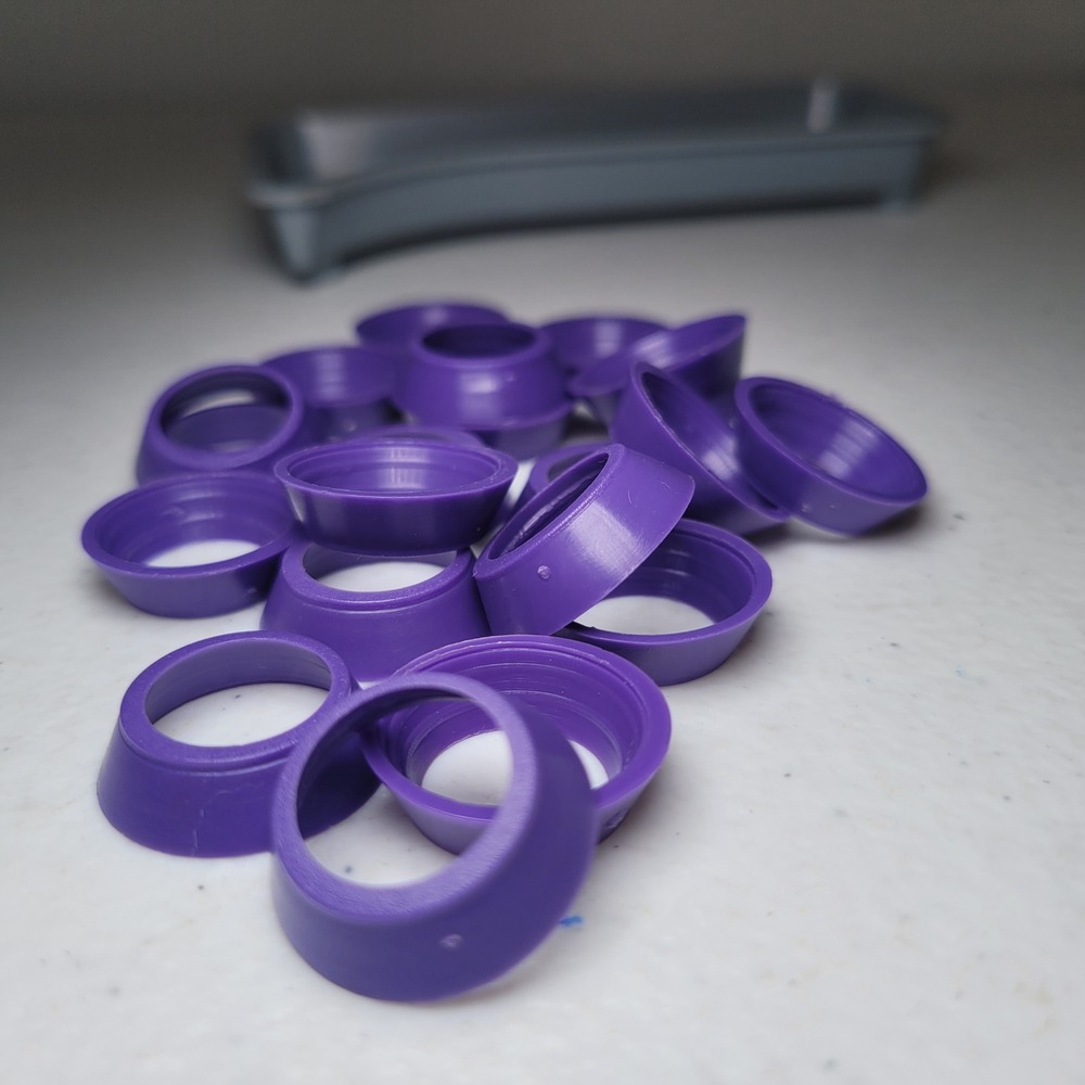 Purple Replacement Discover Number Rings Pieces Board Game Components Lot of 17